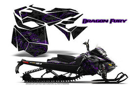SKI-DOO Rev Xm Summit Snowmobile Creatorx Graphics Kit Dragon Fury Purple Black - £237.32 GBP