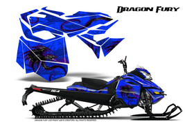 SKI-DOO Rev Xm Summit Snowmobile Creatorx Graphics Kit Dragon Fury Purple Blue - $296.95