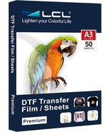 Lcl 50 Sheets Dtf Transfer Film Paper A3(11.7&quot; X 16.5&quot;) Pretreat Sheets,... - $39.95