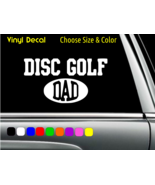 DISC GOLF DAD Fathers Day Decal Laptop Car Window Sticker CHOOSE SIZE COLOR - €2,76 EUR+