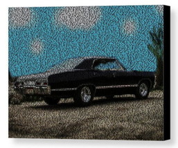 Supernatural Car Carry On Wayward Son Song Lyrics Mosaic Framed Limited Edition - £14.49 GBP