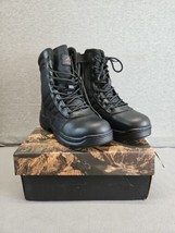 Nortiv8 Trooper Black Side Tactical Zip Boots Size 8.5 Mens New With Box (C6) - £38.15 GBP
