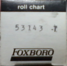 Folding Consotrol Roll Chart for Foxboro 53143-T - $9.99