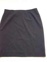 Calvin Klein Lined Black Poly Blend Skirt 34&quot; Waist x 23&quot; Long Ms Size 1... - $11.10