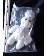 Pillsbury Poppin Fresh Doughboy Mascot 9&quot; Plush Toy 1997 Vintage Adverti... - £15.84 GBP