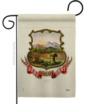 Coat Of Arms Ohio Garden Flag States 13 X18.5 Double-Sided House Banner - £15.92 GBP