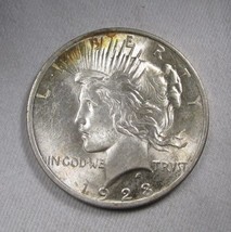 1923 Silver Peace Dollar UNC Coin AN395 - $53.46