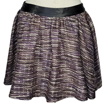 Purple Glitter Hand Made Mini Skirt 29in Waist  - $24.75