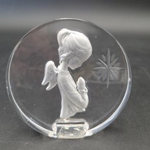 Vintage 1977 Danbury Mint Christmas Crystal Angel Sculpture Italy NO Box - £4.69 GBP