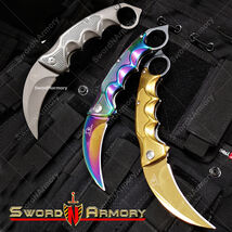 8.25” Karambit Spring Assist Open Tactical Folding Pocket Knife Contoure... - $12.98
