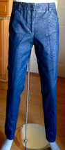 Elliot Lauren Women&#39;s Dark Wash Metallic w/ Design Skinny 4-Pocket Jeans... - £9.37 GBP
