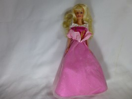 Doll Simba Barbie Type Twist Blonde hair Blue eyes Vintage 12.5 inch Pink Dress - £6.22 GBP