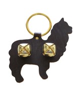 ALPACA DOOR CHIME - HANDCUT LEATHER w/ BRASS SLEIGH BELLS Amish Handmade... - £20.02 GBP