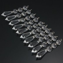 10x Acrylic Crystal Beads Garland Chandelier Lamp Hanging Wedding Party Indoor - £2.98 GBP