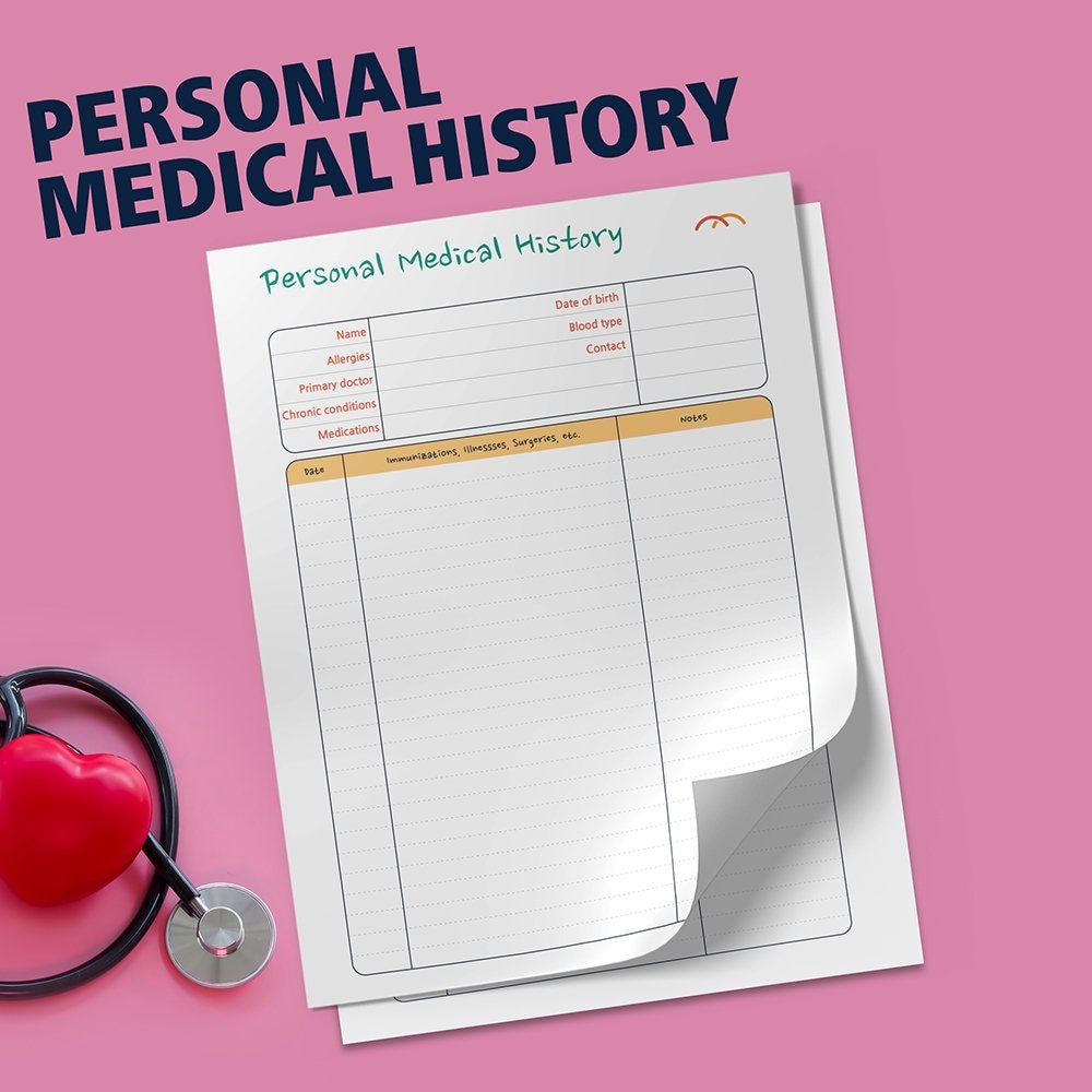Personal Health History Tracker, Family Health History, Medical Informat... - $1.99