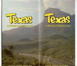 1980 TEXAS Official Highway Travel Map William Clements Governor - £10.86 GBP