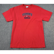 Tommy Hilfiger Jeans 1985 Mens Medium Shirt Faded Red Vintage 90s Casual... - $15.88