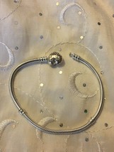 Genuine Pandora .925 Silver Heart Love Clasp Bracelet 7.5 19cm #590719 - £37.89 GBP