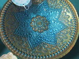 Efe Turkish Glass Reverse Painting Genuine Silver Bowl 9&quot; Pick 1 - £44.70 GBP
