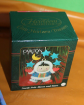 Carlton Heirloom Little Treasures North Pole Moon And Stars Christmas  Ornament - £14.23 GBP
