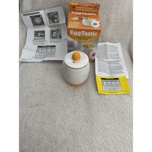 Egg-Tastic Ceramic Microwave Egg Cooker Portable - ET011112 -Good Cond -... - $9.85