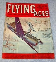 Flying Aces Pulp Magazine June 1942 Weldon Bedell Cover - £7.82 GBP