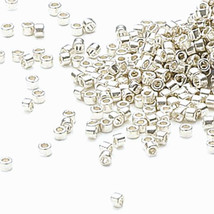 Miyuki Delicas 11/0, Galvanized Silver 035, 50g delica glass beads  - $24.50