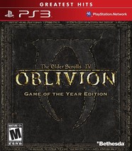 The Elder Scrolls IV 4: Oblivion Game of the Year Edition PlayStation 3 PS3 NEW - £35.95 GBP