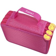 Samaz 72 Insert Large Capacity Multi-layer Pencil Case, Rose Red - £9.61 GBP