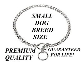 PREMIUM XS EXTRA-SMALL DOG CHOKE Chain Collar 10&quot; Puppy Toy Breed Traini... - $13.99