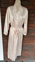 2 Piece Bridal Lingerie Set Med Full Length Peignoir Gown Lace Pearl Det... - $68.40