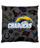 San Diego Chargers Home Decal Sofa Pillow Case Square Cushion Cover By F... - £19.26 GBP