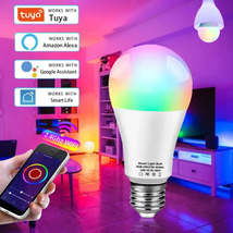 Tuya Smart RGB Light Bulb E27 18W 12W 15W - WiFi Voice Controlled via Sm... - £10.63 GBP+