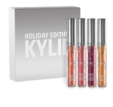 Kylie Cosmetics,  Full Size 4 Piece Holiday Kit Matte Liquid Lipsticks &amp;... - $66.05