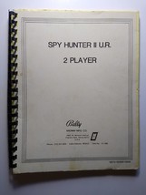 Spy Hunter II Upright 2 Player Arcade MANUAL Original Video Game Service 1987 - £28.62 GBP