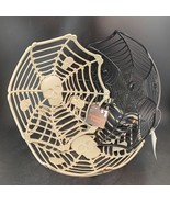 3 Halloween Baskets : 2 Skeleton 1 Spiderweb NWT - $187.20 MXN