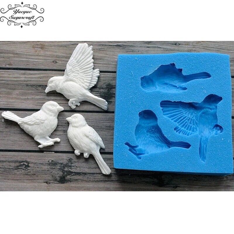 Bird Silicone Mold Baking Fondant Chocolate Cake Decoration Tools Resin ... - $11.38