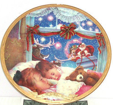 Night Before Christmas Long Winter Nap 175 Anniversary Collector Plate Bradford - £39.92 GBP