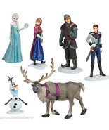 Disney Store Frozen Play Set Figure Elsa Anna Olaf Sven Kristoff Cake To... - £39.14 GBP