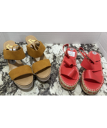 Report-Open Toe- Wedge Heels-Gold/Yellow- Size 7 - €24,35 EUR