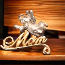 Old vintage mom brooch/pendant/gold and silver - £22.58 GBP
