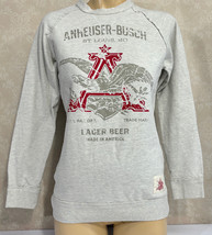 Budweiser Anheuser Busch Beer Distressed Retro HEAVY Small Pullover Unisex Shirt - $16.42