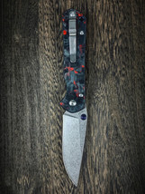 Folding Knife: Carbon Fiber EDC Pocket Knife Bushcraft Survival Combat, ... - £36.08 GBP