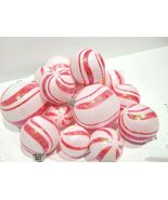 19pc Christmas Holiday Red White Candy Cane Peppermint Plastic Ornaments... - $27.71