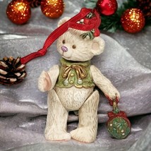 Vintage Hallmark Keepsake Ornament Teddy Bear Gift Bearer Collector&#39;s Se... - $9.49
