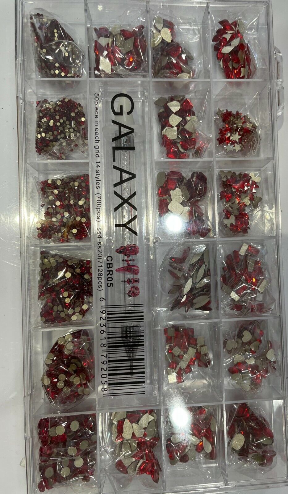 Galaxy Nail Art Rhinestones Flatback Crystal Multi Shapes Box Kit 7828 PCS Item image 11