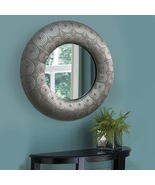 32.25” Round Silver Wall Mirror | Modern Decorative Circle Mirror - $148.45