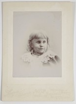 Mankato MN Precious Girl Blonde Locks Hair Keene Studio Cabinet Card Photo JD28 - £11.03 GBP