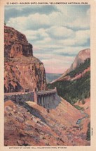 Golden Gate Canyon Yellowstone National Park Wyoming WY Postcard C58 - $2.99