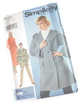 Simplicity Sewing Craft Pattern L XL Misses Wrap Coat Jacket Long Mid Length - £6.33 GBP